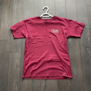 Burgundy Brixton skater tee